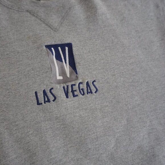 Vintage '90S Las Vegas Gray Heavyweight Cotton Crewneck Sweater L By Sope Creek - Picture 10 of 10